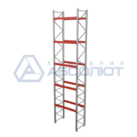 Стеллаж паллетный СТСМ 6000х1800х1000 (5 ярусов), усиленный